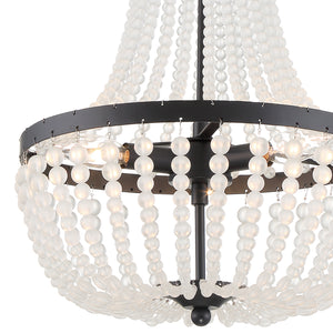 Crystorama - 603-MK - Three Light Chandelier - Rylee - Matte Black