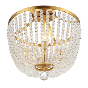 Crystorama - 604-GA_CEILING - Four Light Semi Flush Mount - Rylee - Antique Gold