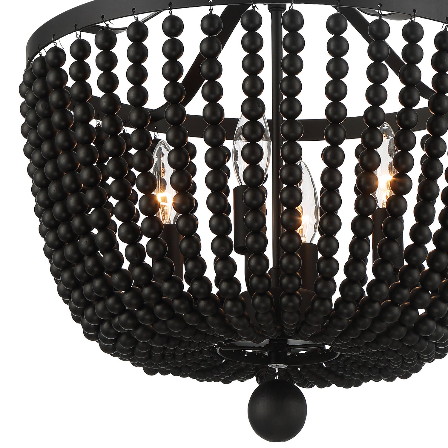 Crystorama - 604-MK - Four Light Chandelier - Rylee - Matte Black