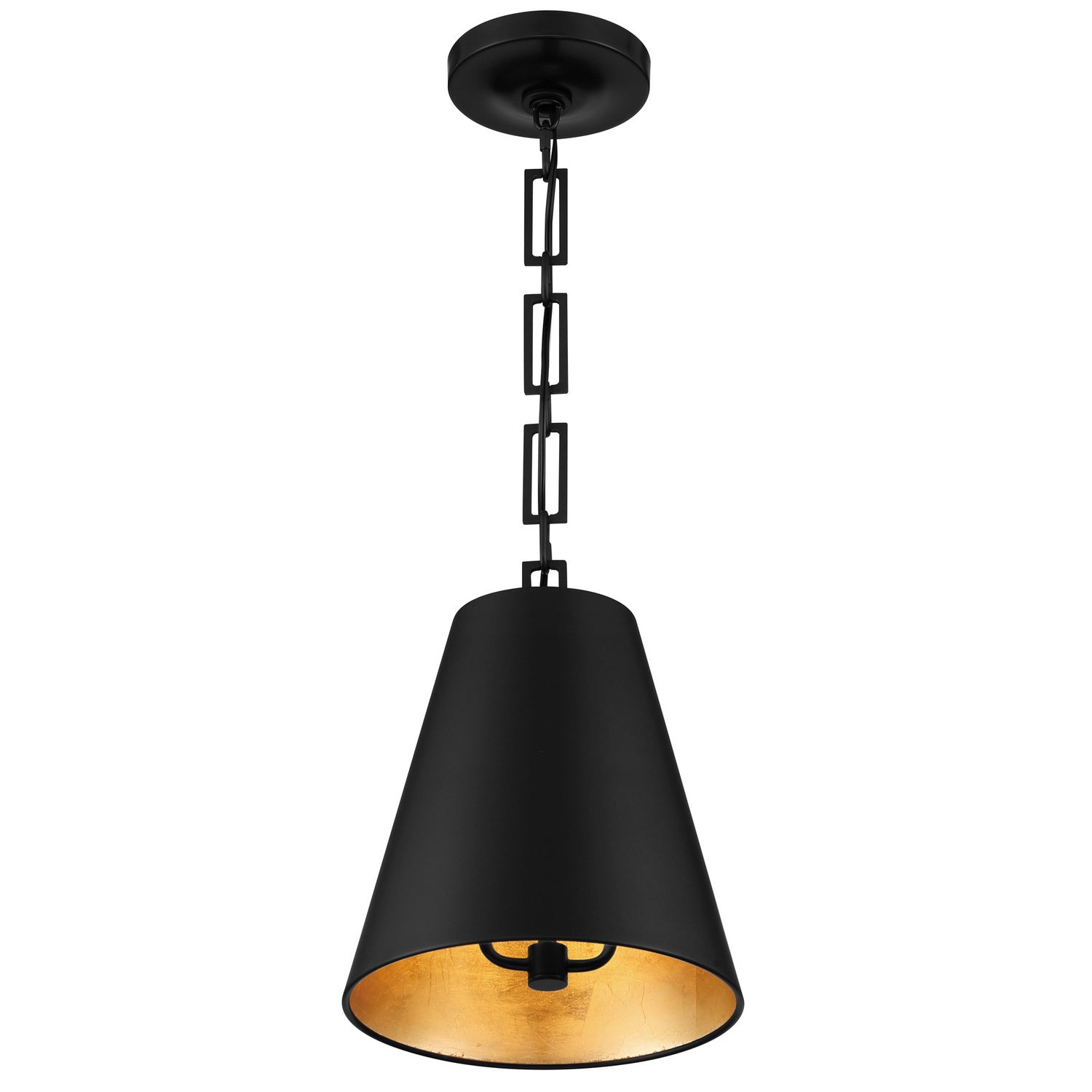 Crystorama - 8685-MK-GA - Two Light Chandelier - Alston - Matte Black / Antique Gold