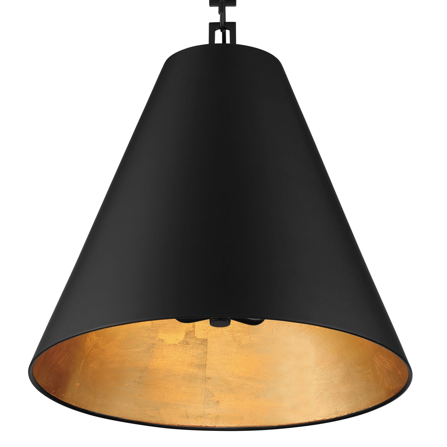 Crystorama - 8687-MK-GA - Three Light Chandelier - Alston - Matte Black / Antique Gold