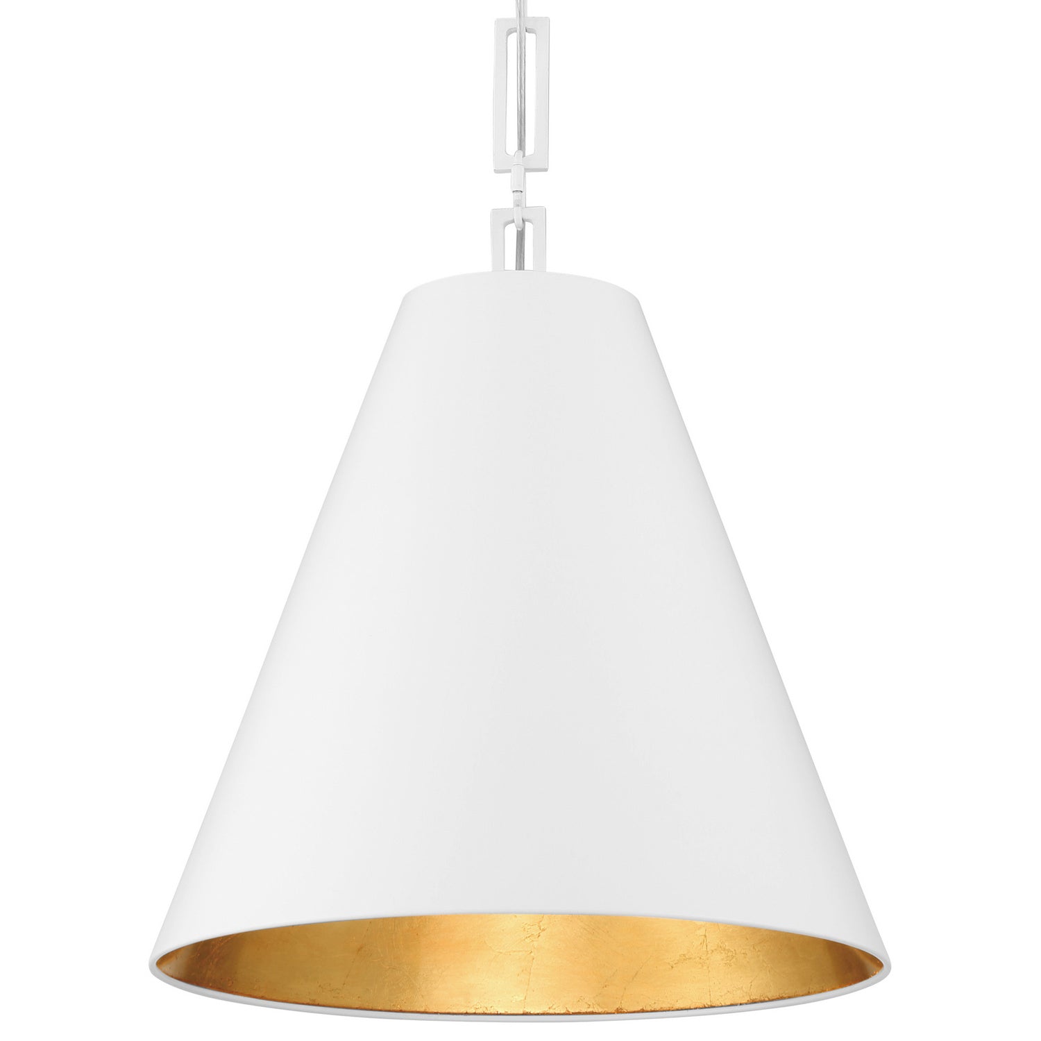 Crystorama - 8687-MT-GA - Three Light Chandelier - Alston - Matte White / Antique Gold