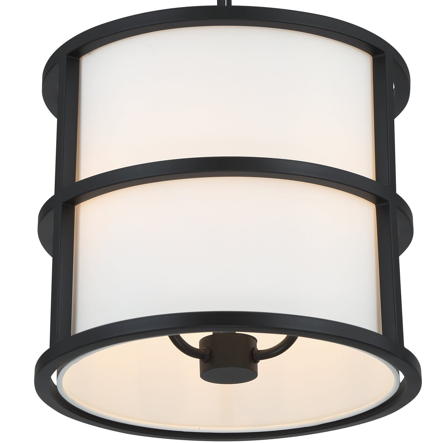 Crystorama - 9593-MK - Three Light Pendant - Hulton - Matte Black