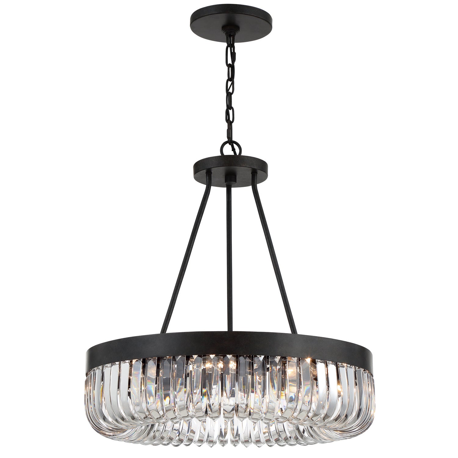 Crystorama - ALI-B2008-CZ - Eight Light Chandelier - Alister - Charcoal Bronze