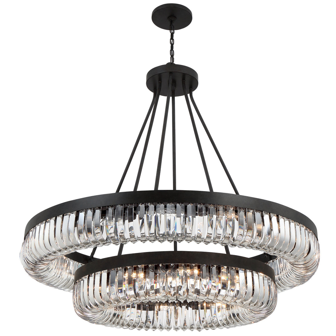 Crystorama - ALI-B2026-CZ - 26 Light Chandelier - Alister - Charcoal Bronze