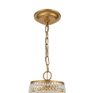 Crystorama - ARC-1917-GA-CL-MWP - Nine Light Chandelier - Arcadia - Antique Gold