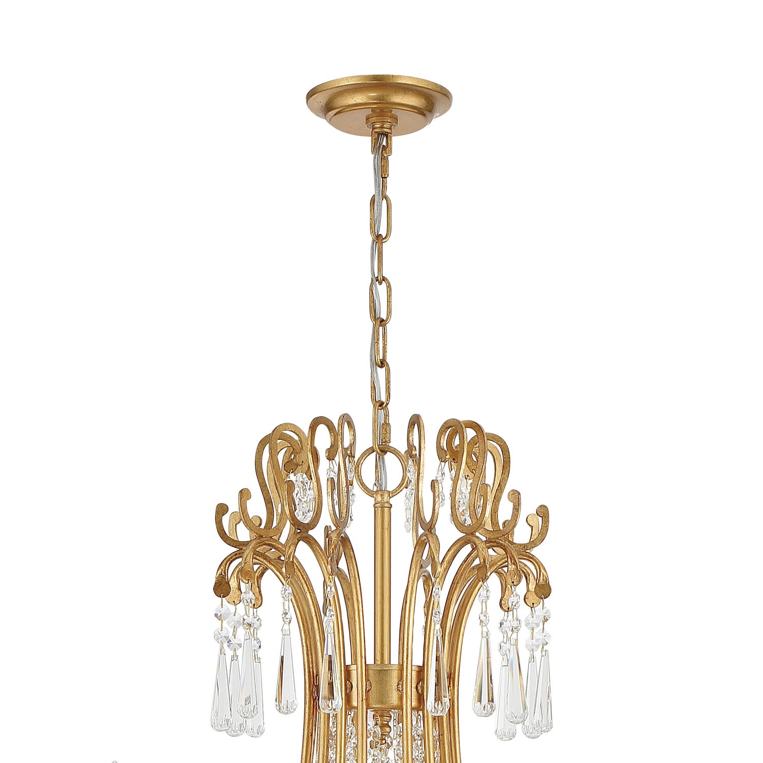 Crystorama - ARC-1919-GA-CL-MWP - 15 Light Chandelier - Arcadia - Antique Gold