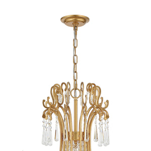 Crystorama - ARC-1919-GA-CL-MWP - 15 Light Chandelier - Arcadia - Antique Gold