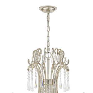 Crystorama - ARC-1919-SA-CL-MWP - 15 Light Chandelier - Arcadia - Antique Silver