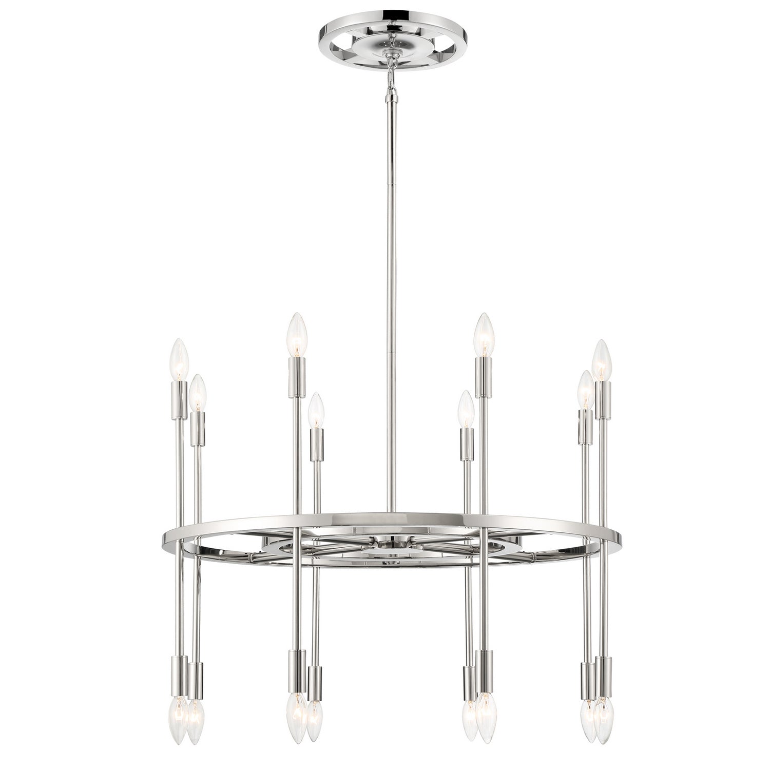 Crystorama - ARS-B4016-PN - 16 Light Chandelier - Aries - Polished Nickel