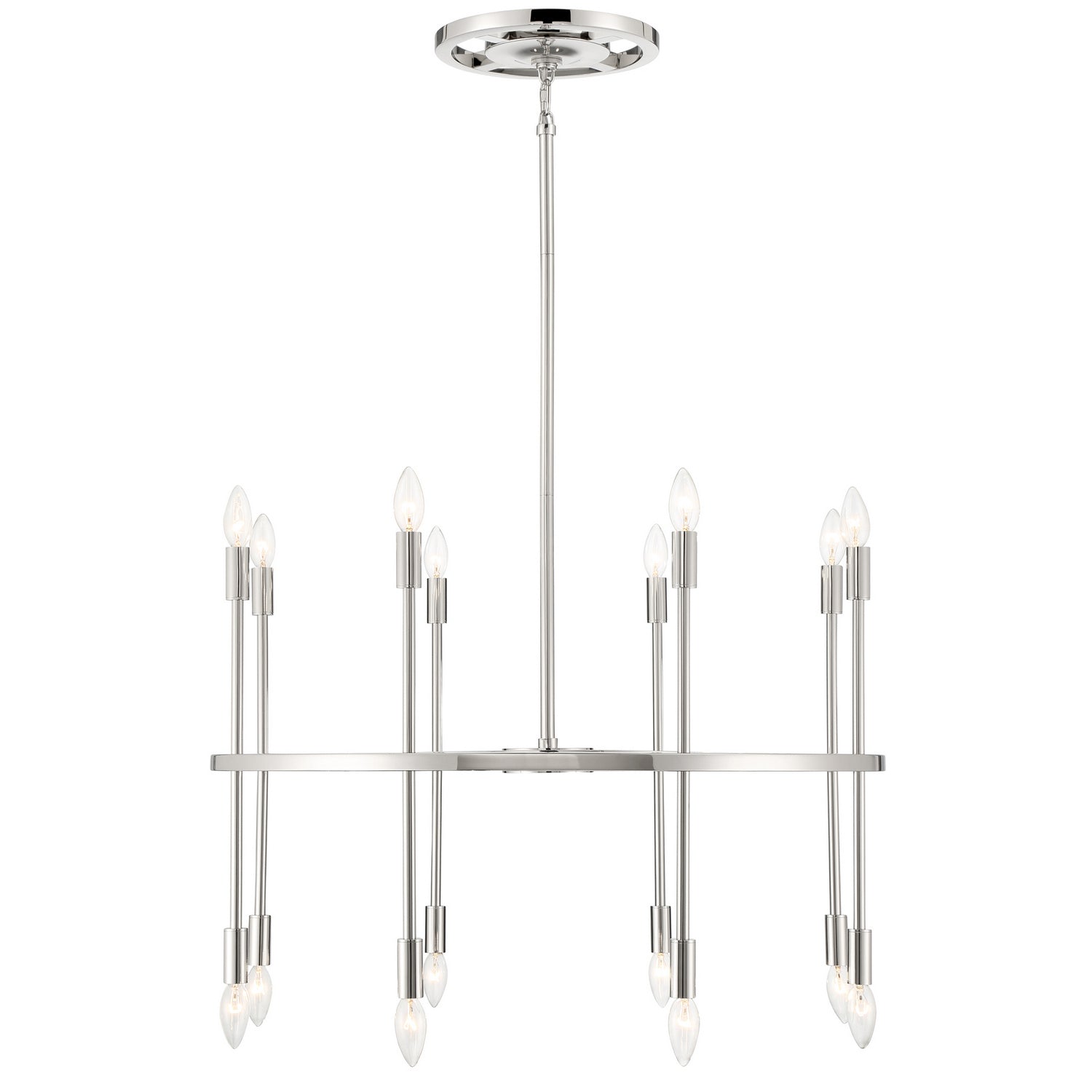 Crystorama - ARS-B4016-PN - 16 Light Chandelier - Aries - Polished Nickel