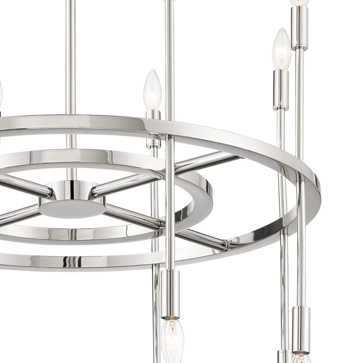 Crystorama - ARS-B4016-PN - 16 Light Chandelier - Aries - Polished Nickel