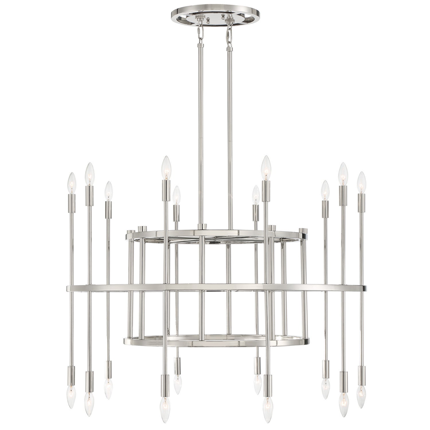 Crystorama - ARS-B4020-PN - 20 Light Chandelier - Aries - Polished Nickel