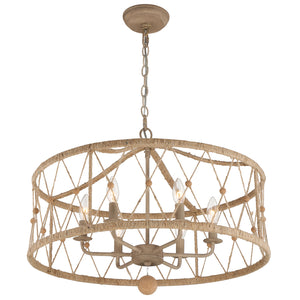 Crystorama - BRX-B7906-BS - Six Light Chandelier - Brixton - Burnished Silver