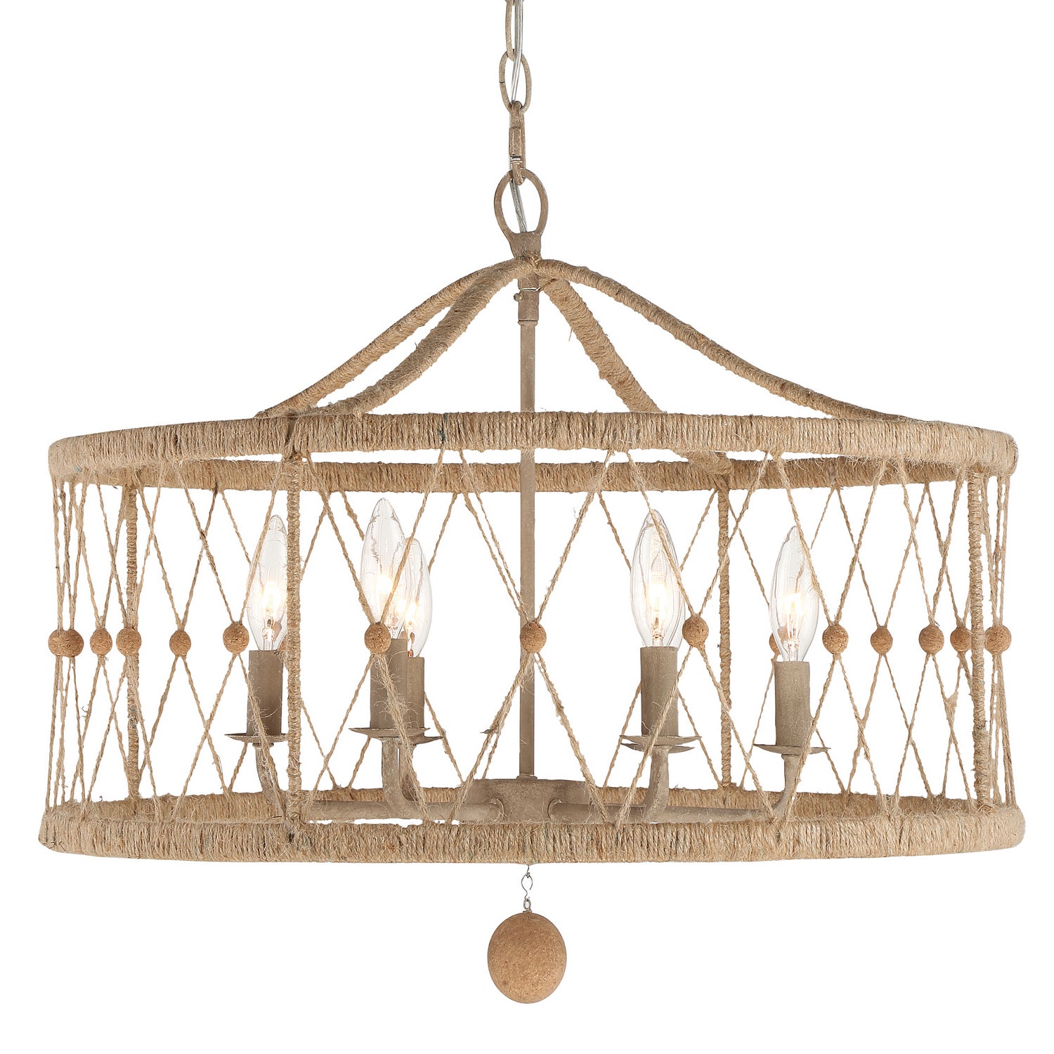 Crystorama - BRX-B7906-BS - Six Light Chandelier - Brixton - Burnished Silver