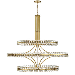 Crystorama - CLO-8000-AG - 24 Light Chandelier - Clover - Aged Brass