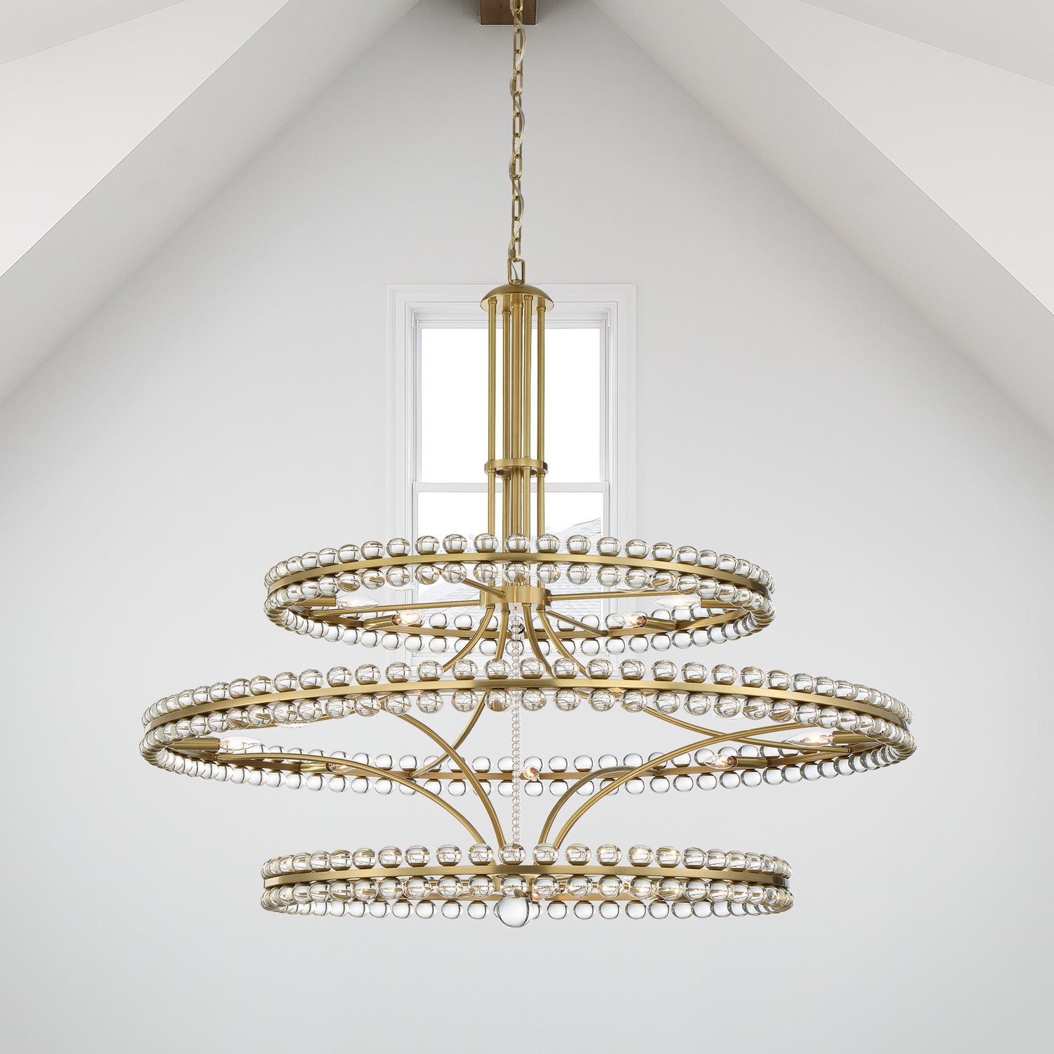 Crystorama - CLO-8000-AG - 24 Light Chandelier - Clover - Aged Brass