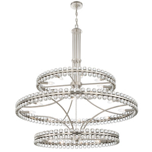 Crystorama - CLO-8000-BN - 24 Light Chandelier - Clover - Brushed Nickel