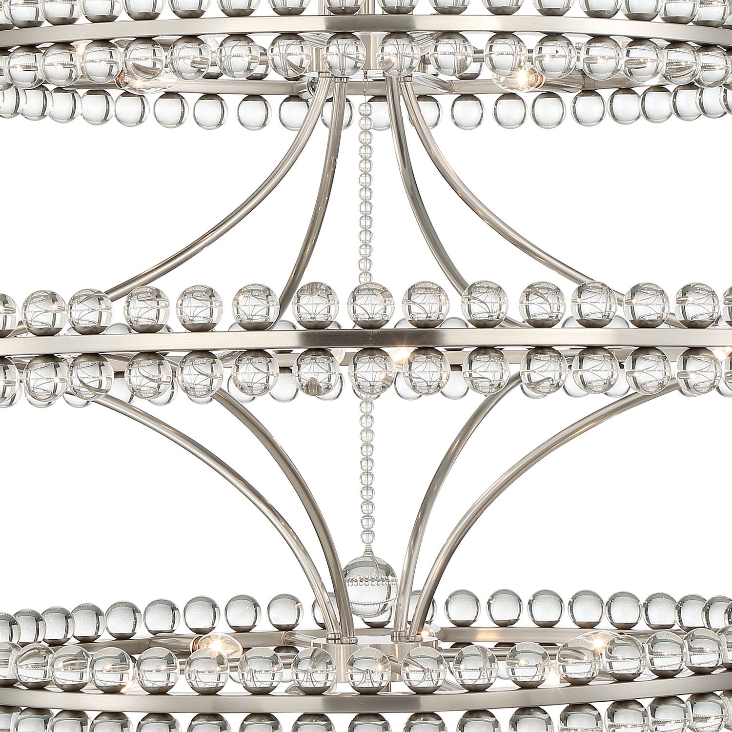 Crystorama - CLO-8000-BN - 24 Light Chandelier - Clover - Brushed Nickel