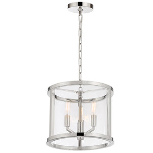 Crystorama - DEV-B8003-PN - Three Light Mini Chandelier - Devon - Polished Nickel