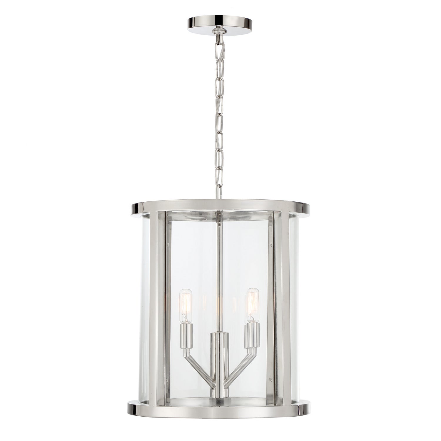 Crystorama - DEV-B8004-PN - Four Light Mini Chandelier - Devon - Polished Nickel