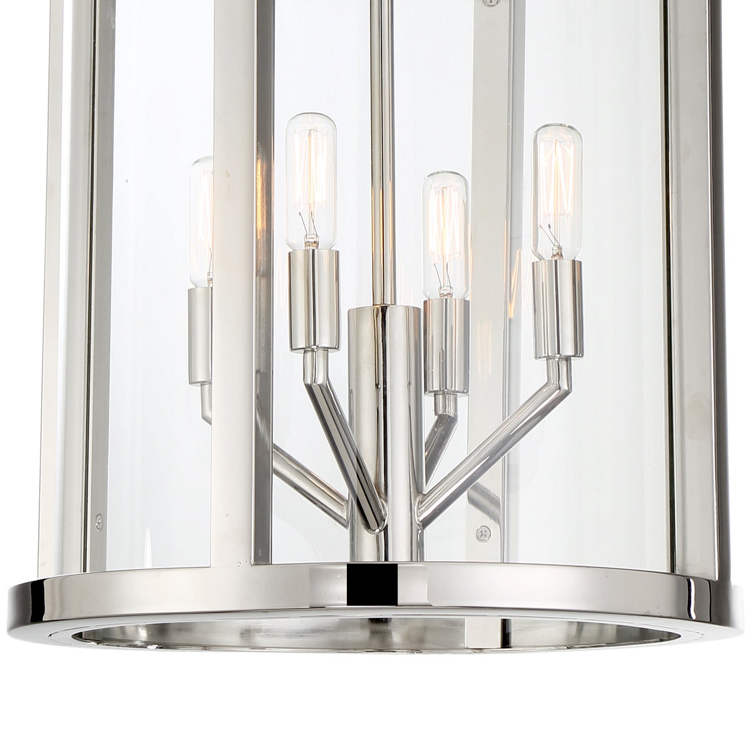 Crystorama - DEV-B8004-PN - Four Light Mini Chandelier - Devon - Polished Nickel