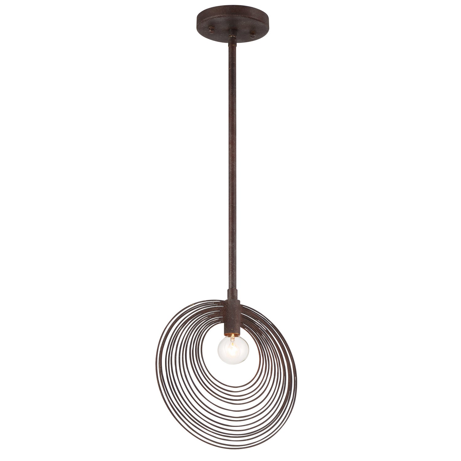 Crystorama - DOR-B7700-FB - One Light Pendant - Doral - Forged Bronze