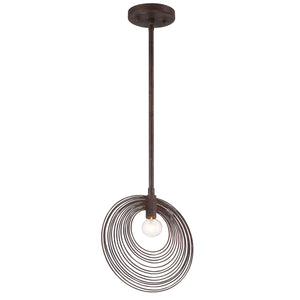 Crystorama - DOR-B7700-FB - One Light Pendant - Doral - Forged Bronze