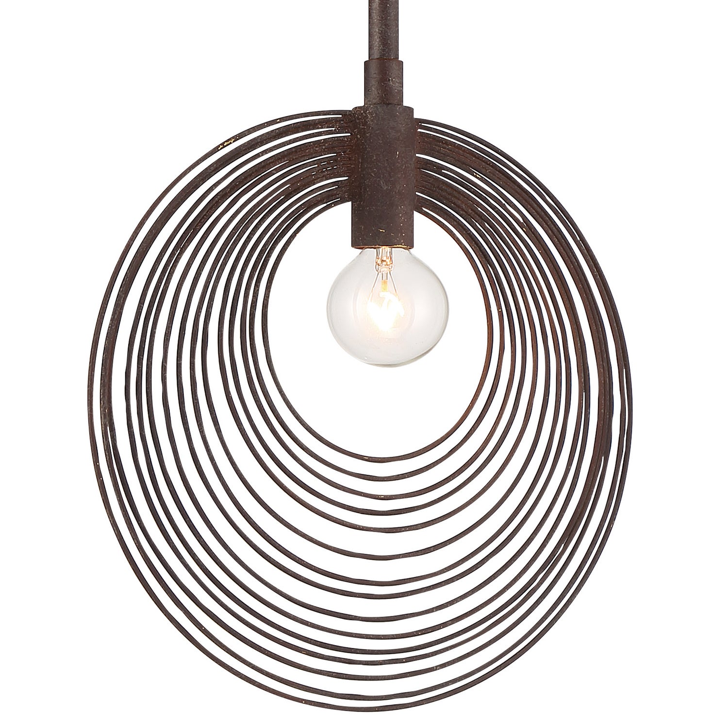 Crystorama - DOR-B7700-FB - One Light Pendant - Doral - Forged Bronze