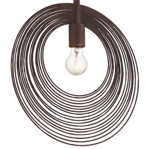 Crystorama - DOR-B7701-FB - One Light Pendant - Doral - Forged Bronze