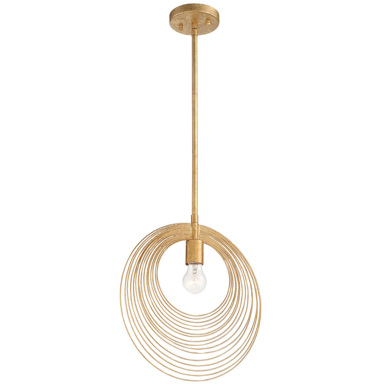 Crystorama - DOR-B7701-RG - One Light Pendant - Doral - Renaissance Gold