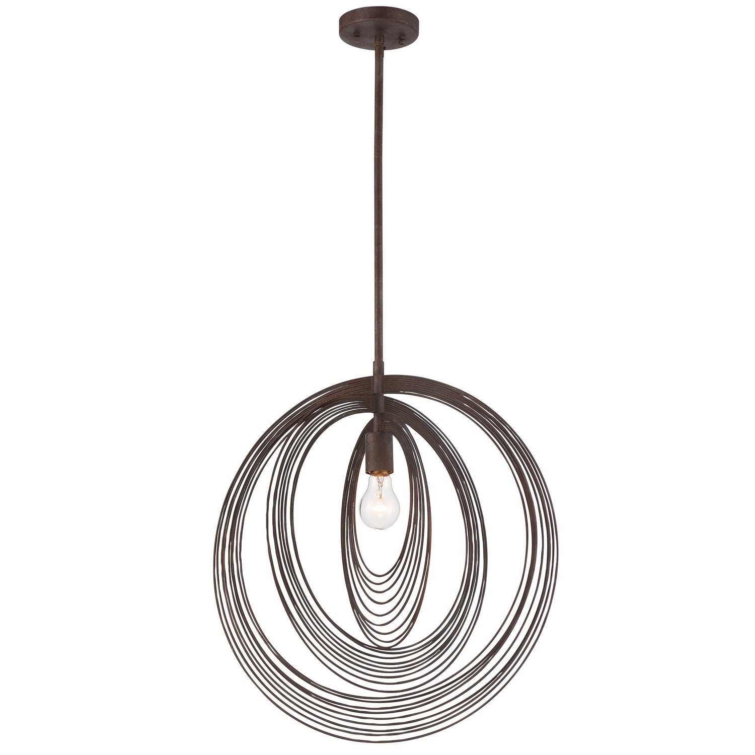 Crystorama - DOR-B7711-FB - One Light Pendant - Doral - Forged Bronze