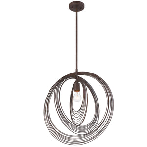 Crystorama - DOR-B7711-FB - One Light Pendant - Doral - Forged Bronze