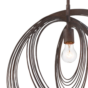 Crystorama - DOR-B7711-FB - One Light Pendant - Doral - Forged Bronze