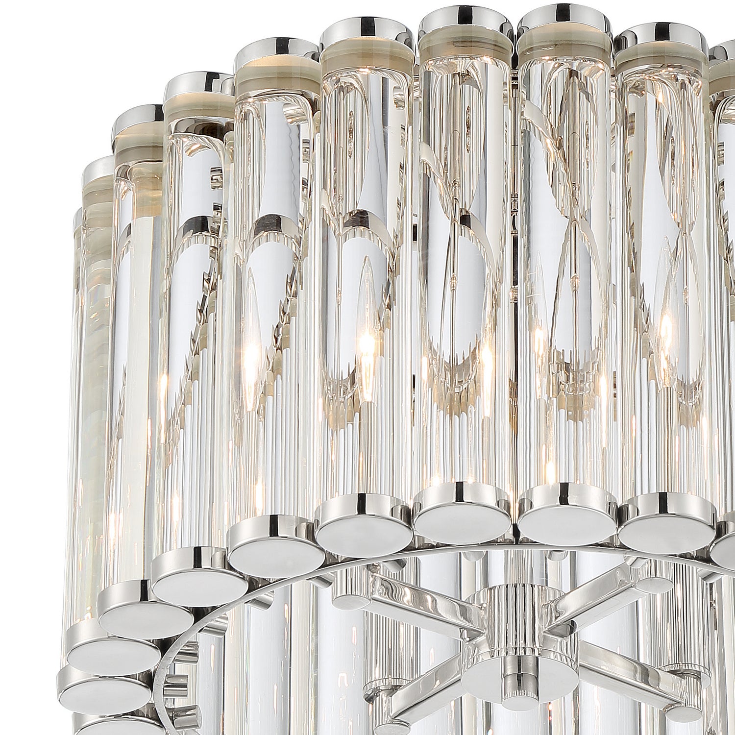 Crystorama - ELL-B3004-PN_CEILING - Four Light Semi Flush Mount - Elliot - Polished Nickel