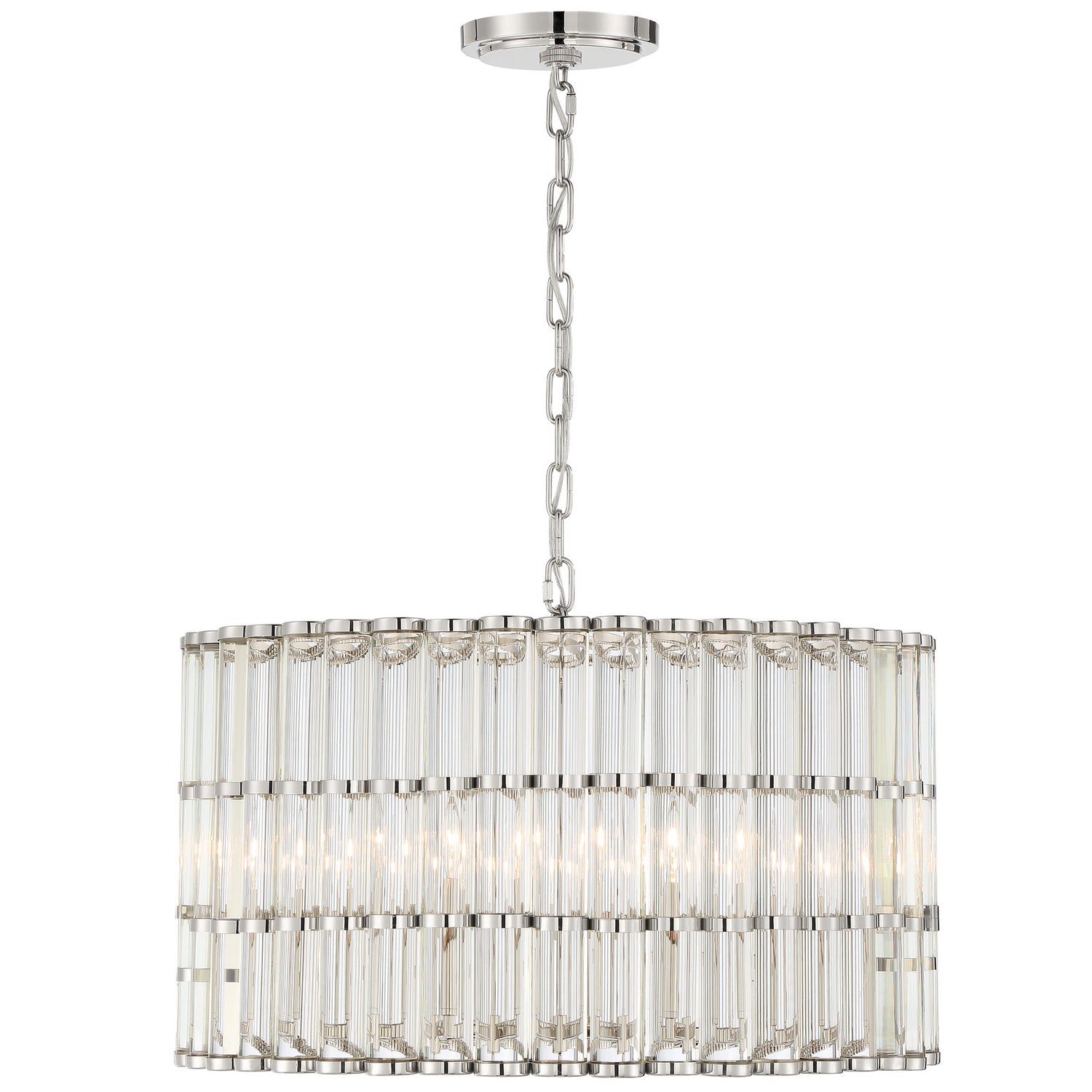 Crystorama - ELL-B3006-PN - Six Light Chandelier - Elliot - Polished Nickel