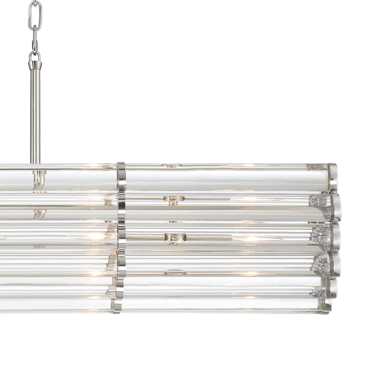 Crystorama - ELL-B3007-PN - Six Light Chandelier - Elliot - Polished Nickel