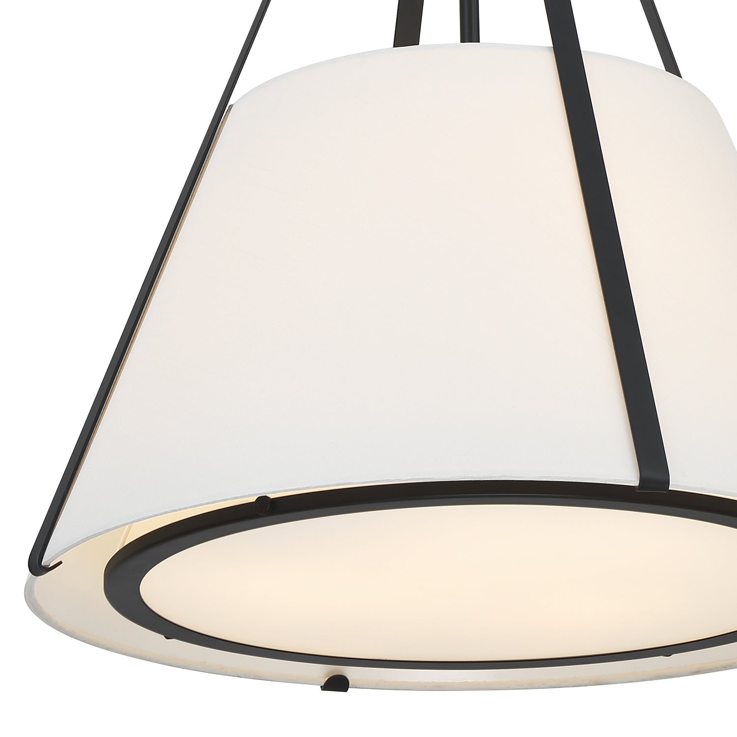 Crystorama - FUL-904-BK - Three Light Pendant - Fulton - Black