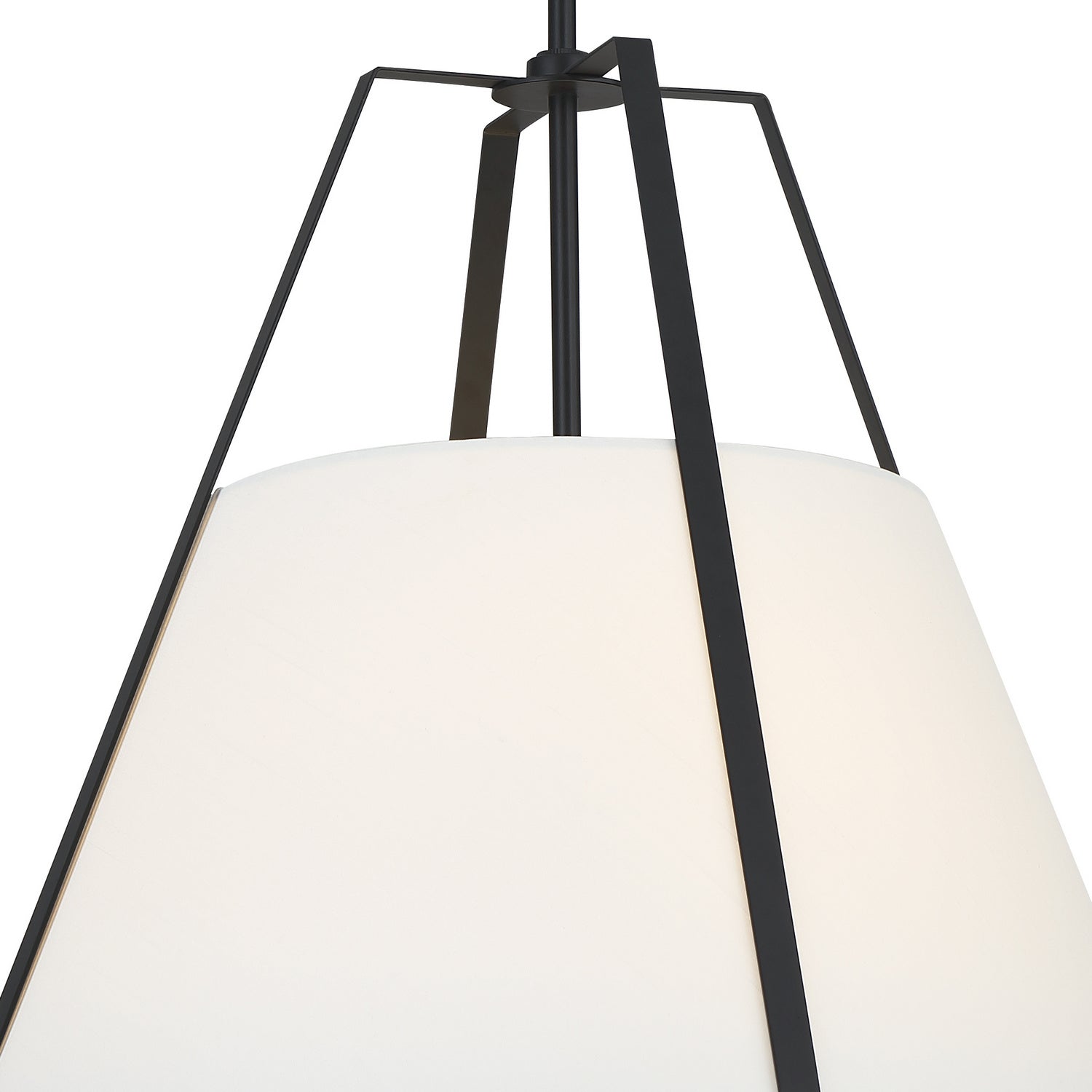 Crystorama - FUL-904-BK - Three Light Pendant - Fulton - Black