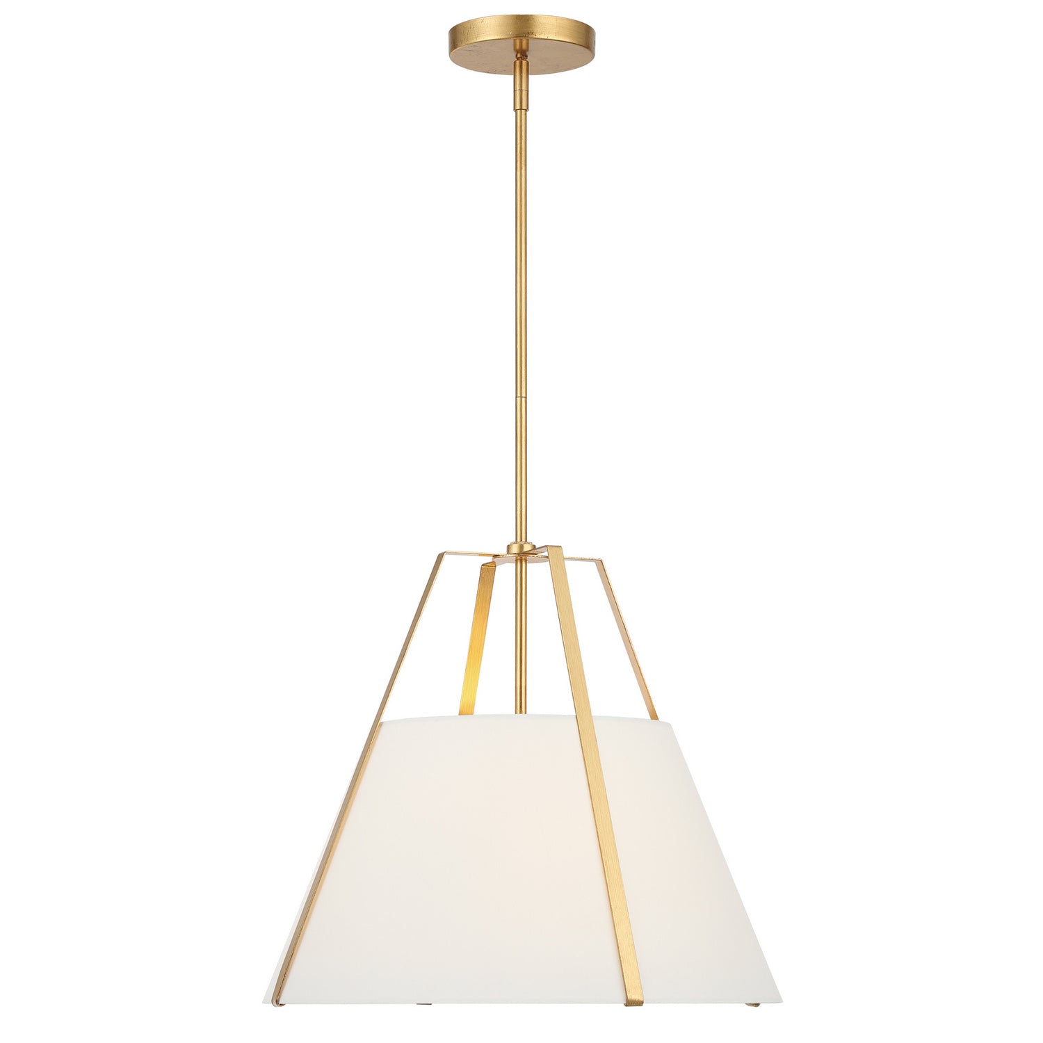 Crystorama - FUL-904-GA - Three Light Pendant - Fulton - Antique Gold