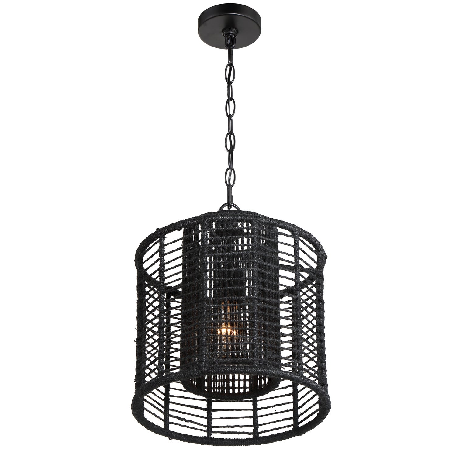 Crystorama - JAY-A5001-MK - One Light Pendant - Jayna - Matte Black