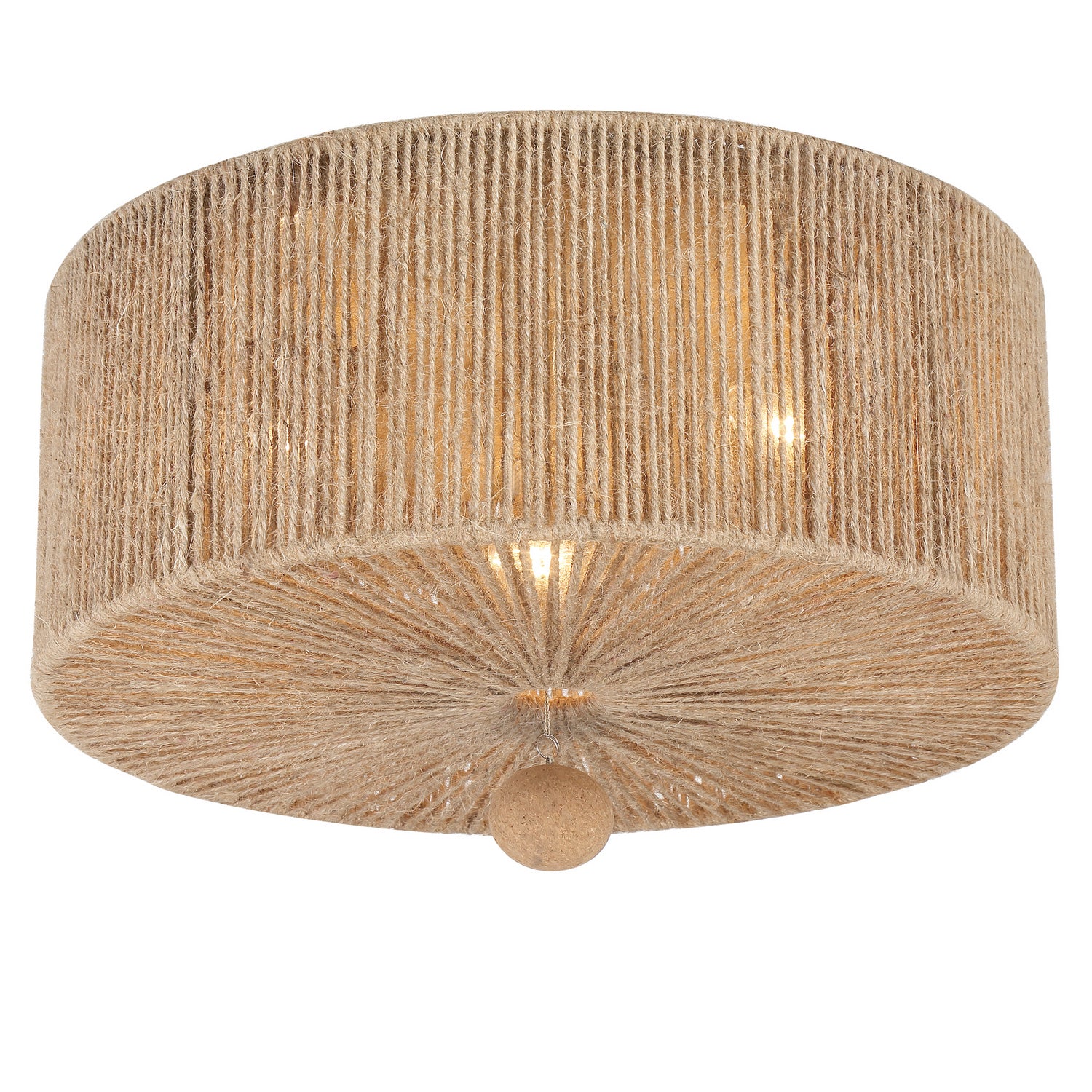 Crystorama - JES-B7103-BS - Three Light Flush Mount - Jessa - Burnished Silver