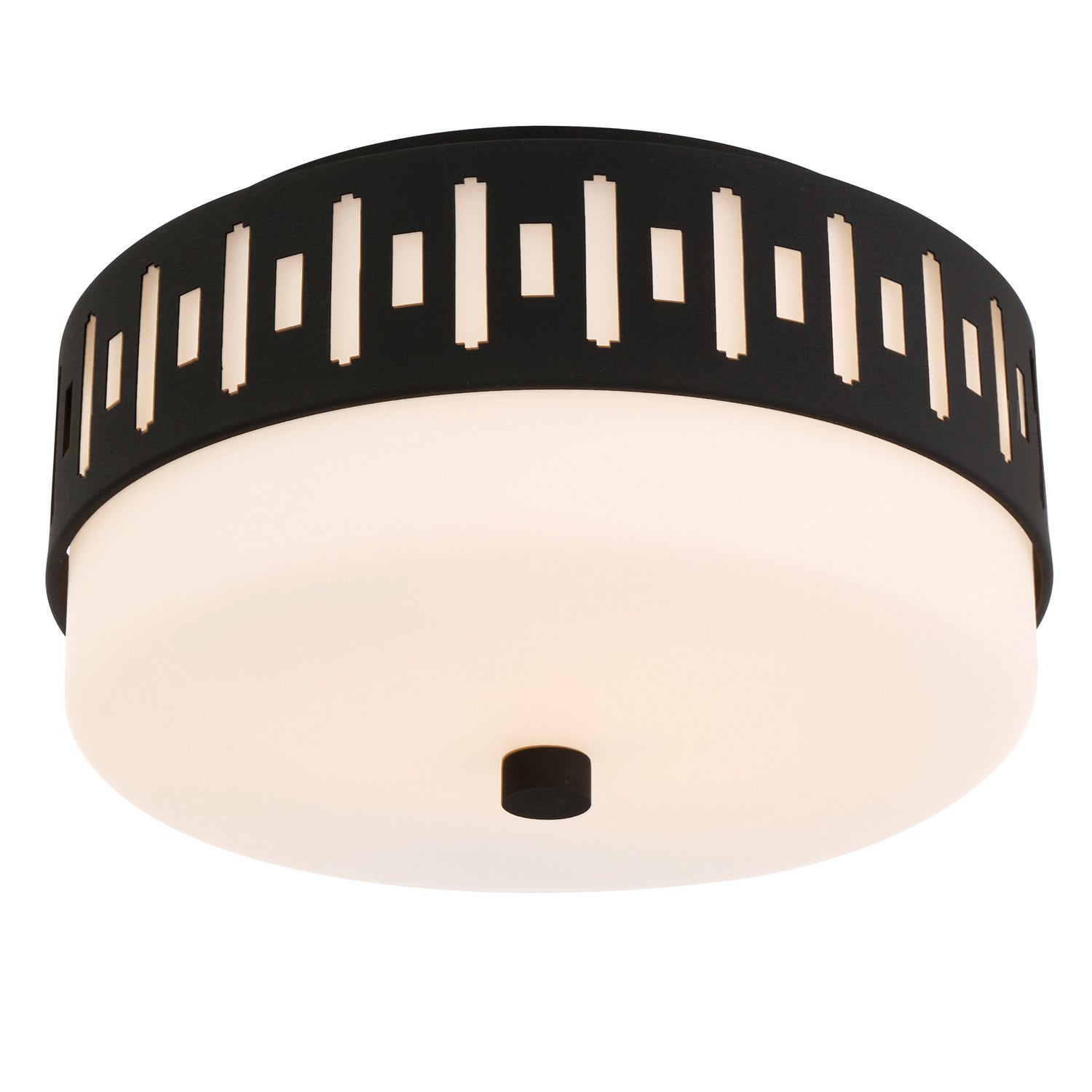 Crystorama - KEA-B8200-BF - Two Light Flush Mount - Keaton - Black Forged