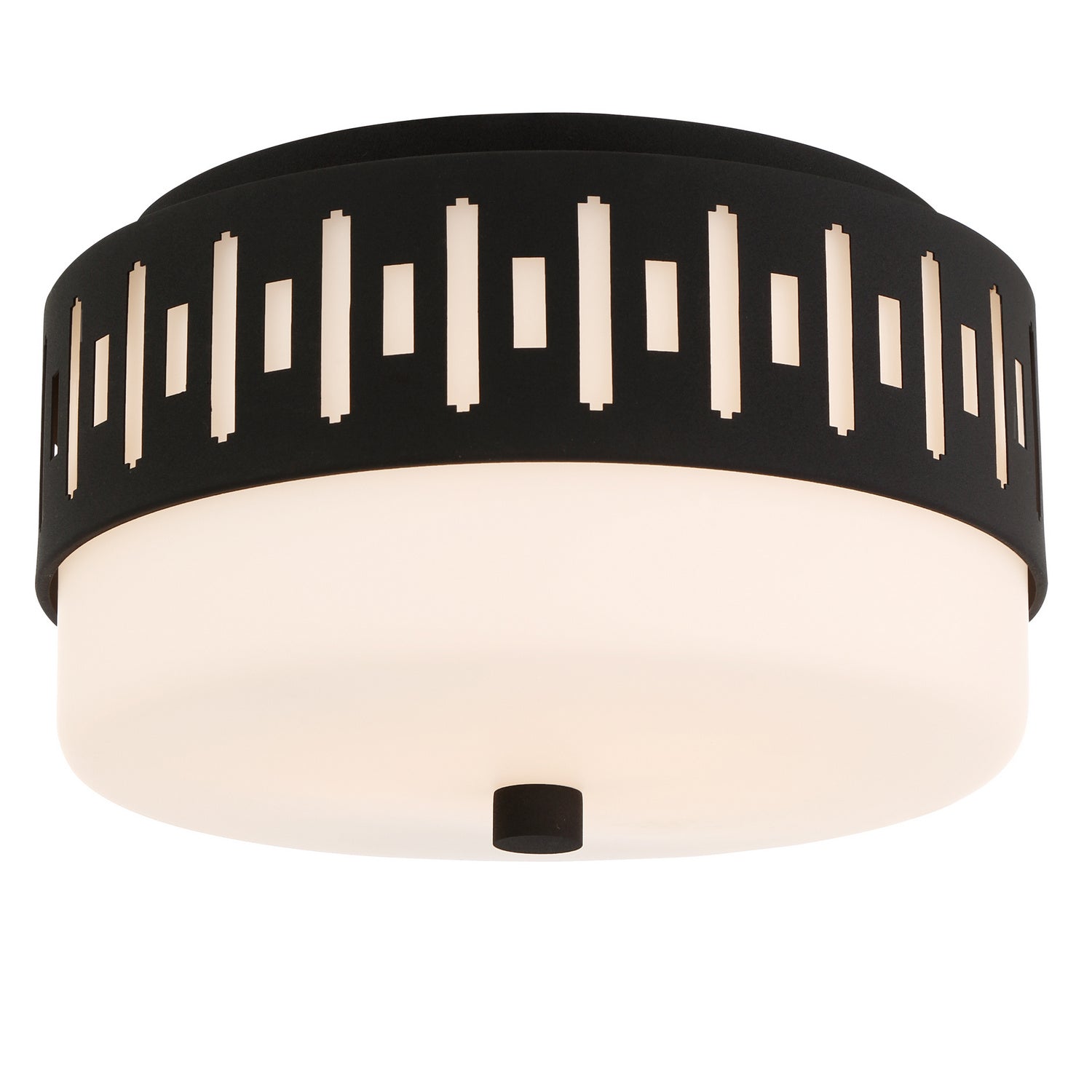 Crystorama - KEA-B8200-BF - Two Light Flush Mount - Keaton - Black Forged