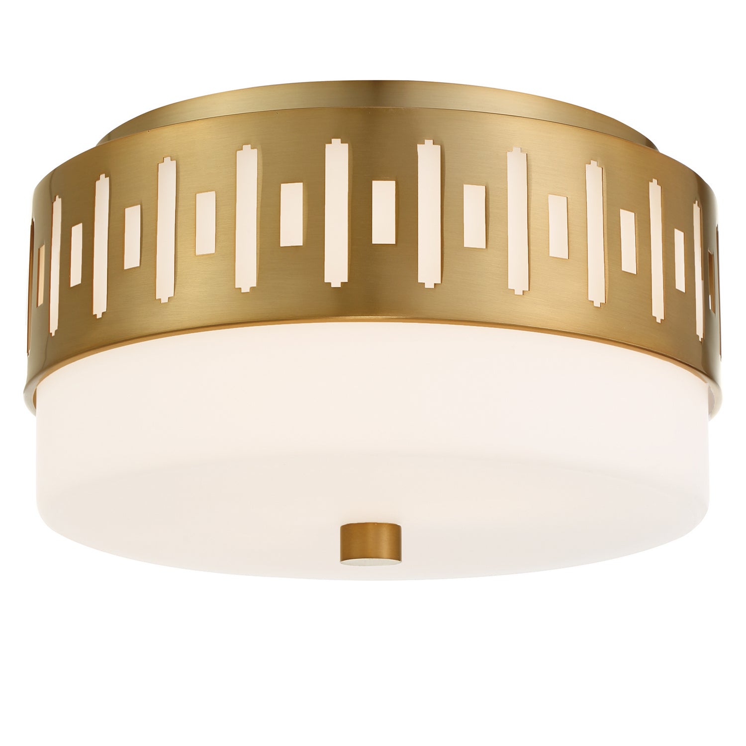 Crystorama - KEA-B8200-VG - Two Light Flush Mount - Keaton - Vibrant Gold