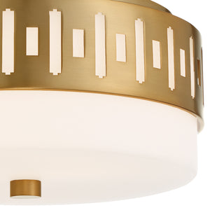 Crystorama - KEA-B8200-VG - Two Light Flush Mount - Keaton - Vibrant Gold