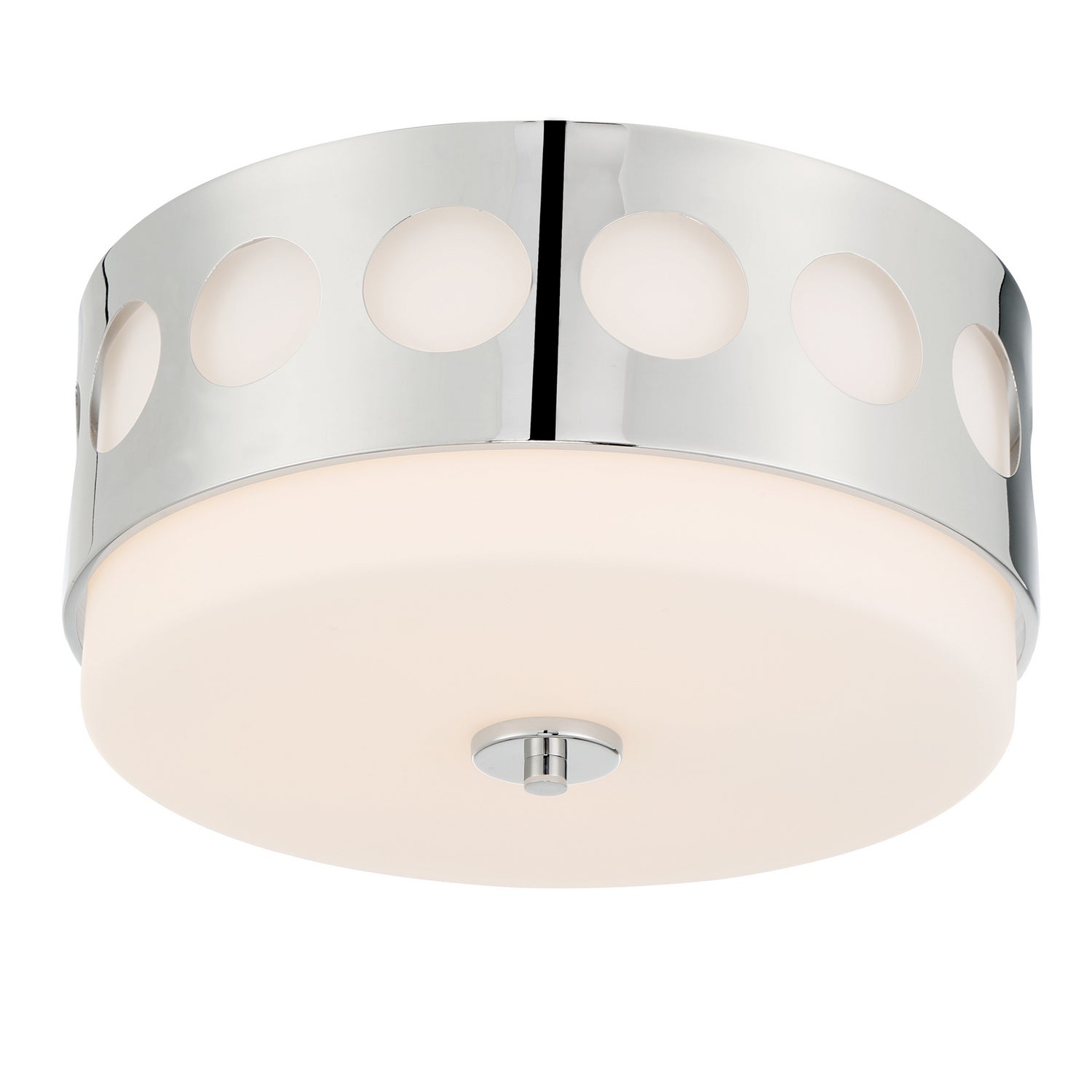 Crystorama - KIR-B8100-PN - Two Light Flush Mount - Kirby - Polished Nickel