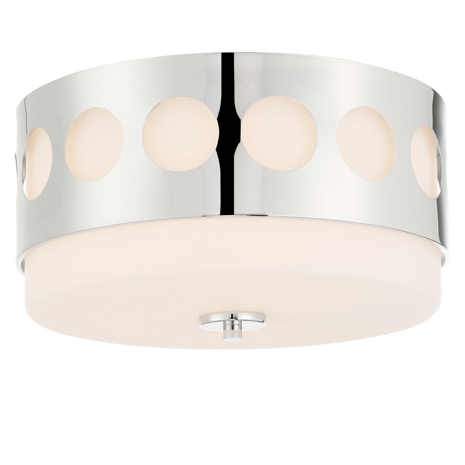 Crystorama - KIR-B8100-PN - Two Light Flush Mount - Kirby - Polished Nickel