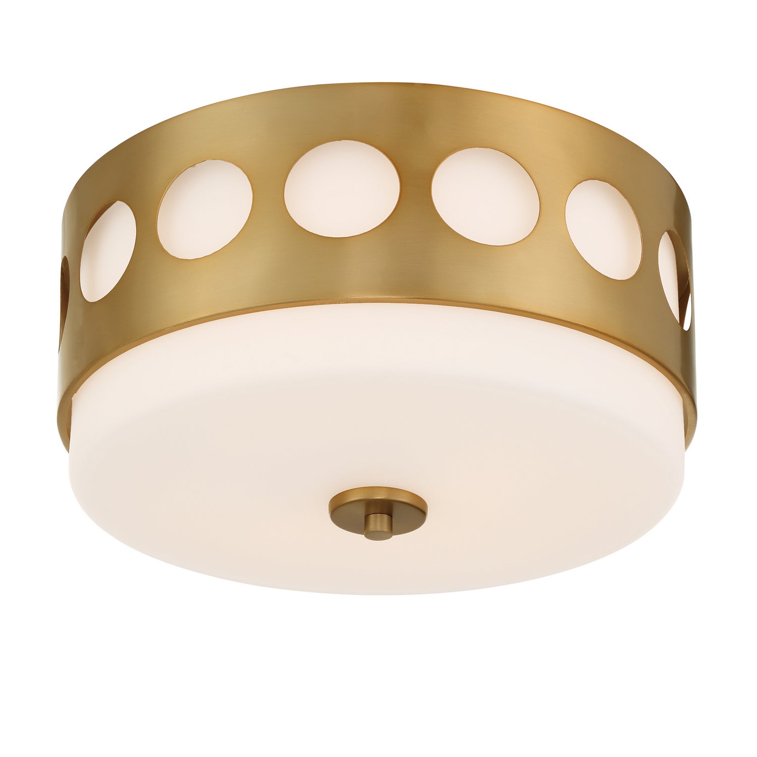 Crystorama - KIR-B8100-VG - Two Light Flush Mount - Kirby - Vibrant Gold