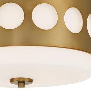 Crystorama - KIR-B8100-VG - Two Light Flush Mount - Kirby - Vibrant Gold